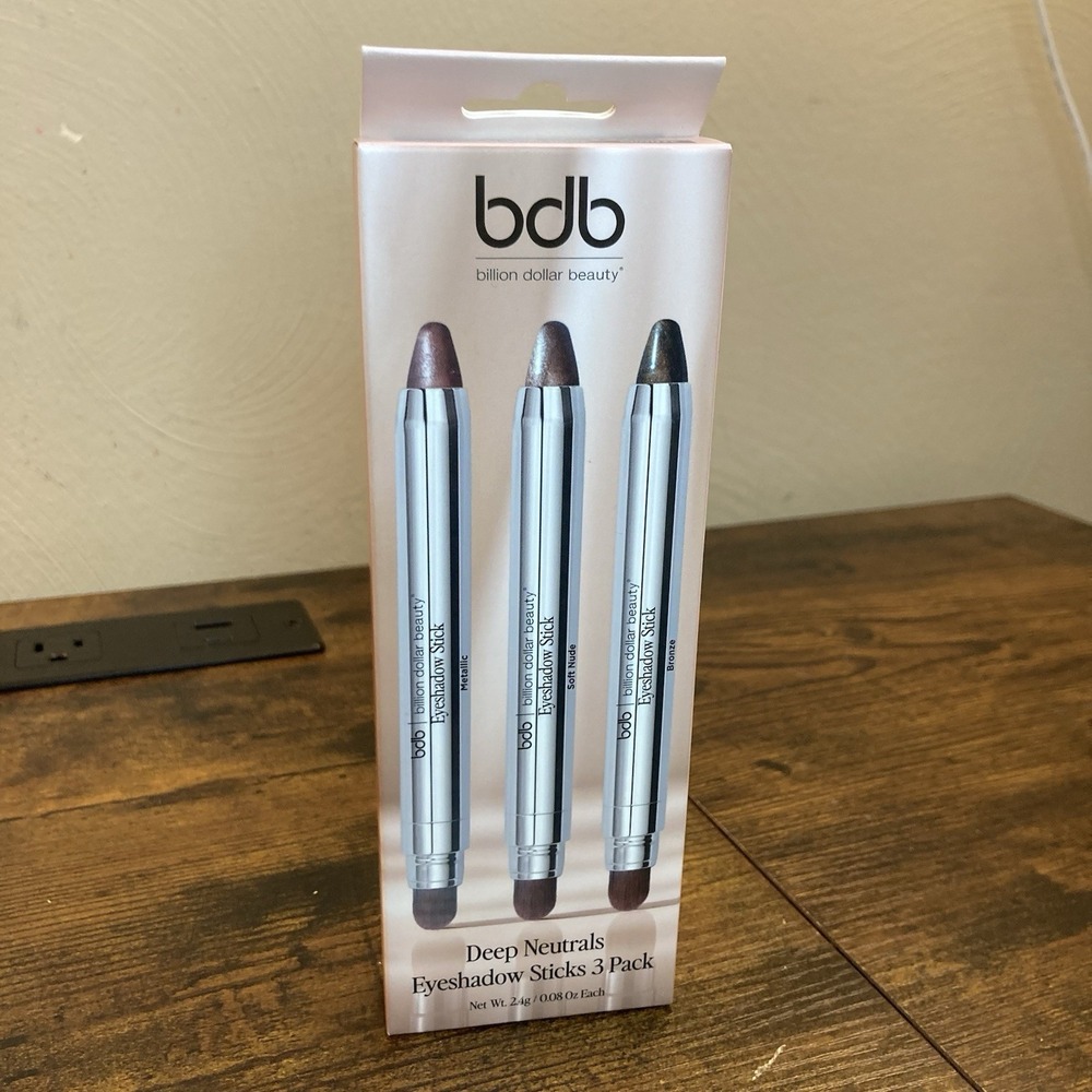 BDB Billion Dollar Beauty Deep Neutrals Eyeshadow Sticks 3 Pack